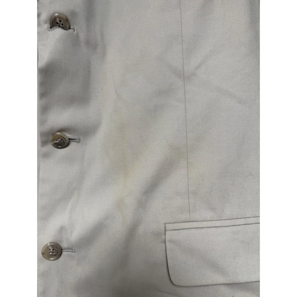 Brooks Brothers‎ 346 Stretch Mens Blazer 45 Long Tan Beige Cotton Blend R7012